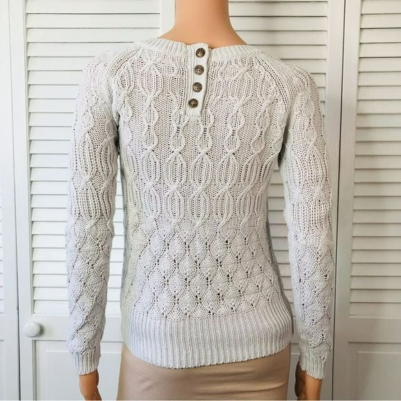 SPARROW By Anthropologie Light Grey Knit Sweater Size XS