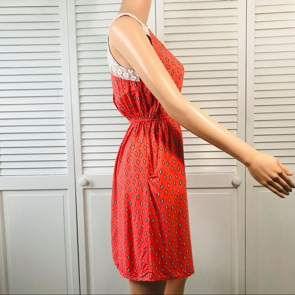 MOSSIMO SUPPLY CO Orange Sleeveless Dress Size S