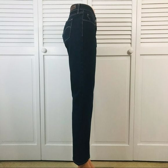 LEVI’S Dark Blue Demi Curve Modern Rise Straight Jeans Size 30