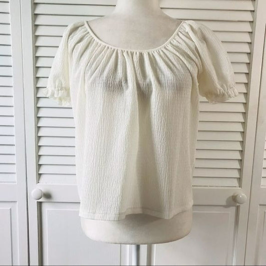 MADEWELL TEXTURE & THREAD White Blouse Size XS