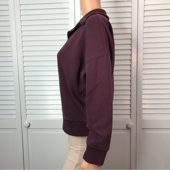 ATHLETA Purple High Collar Sweater Size XS