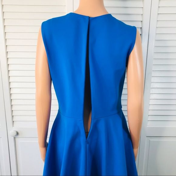 Diane Von Furstenburg Jeanne Blue Fit & Flare Dress Size 12