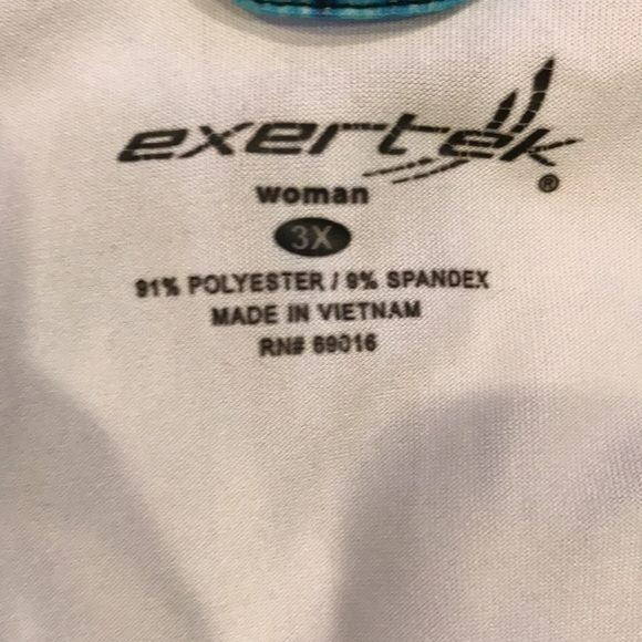 EXERTEK Multicolor Long Sleeve Zip Up Jacket Size 3X