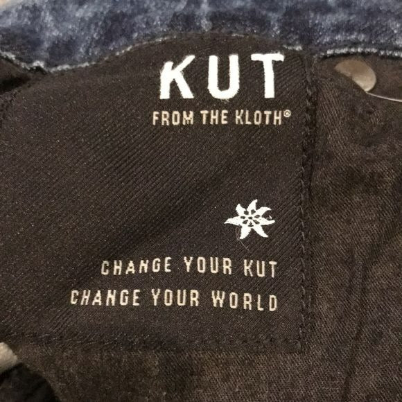 KUT FROM THE KLOTH Blue Distressed Faded Jeans Size 4