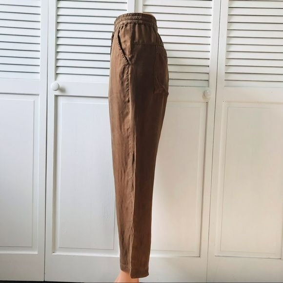 JOHNNY WAS Brown Lightweight Elastic Waist Olga Joggers Size S