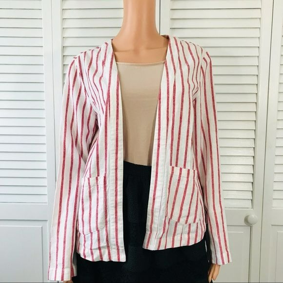 *NEW* SANCTUARY Enzyme Red Stripe Open Front Cardigan Size S