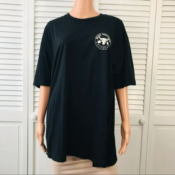 NEXT LEVEL APPAREL Black Scoop Neck Short Sleeve Shirt Size XL