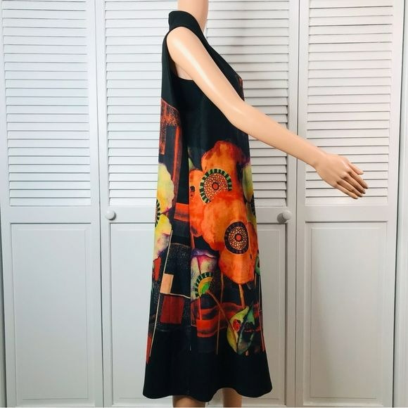 FERATELLI Black Sleeveless Duster Size XL