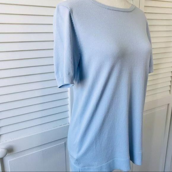 *NEW* LOFT Baby Blue Short Sleeve Sweater Size S
