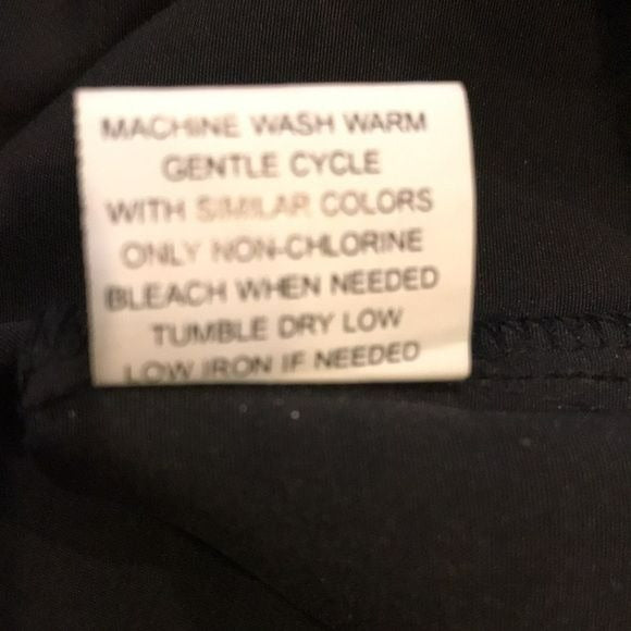 NOTATIONS Black Short Sleeve Button Down Shirt Size S