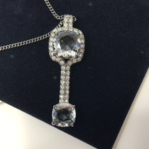 SWAROVSKI Silver Laureen Key Pendent Necklace (New in box)