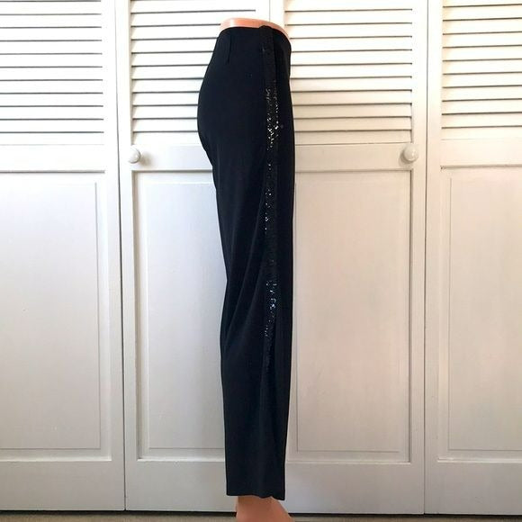 LAUREN RALPH LAUREN Black Wide Leg Stretch Pants Size Petite XS