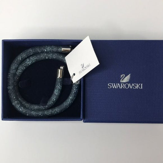 SWAROVSKI Dark Gray Stardust Wrap Bracelet (new in box)