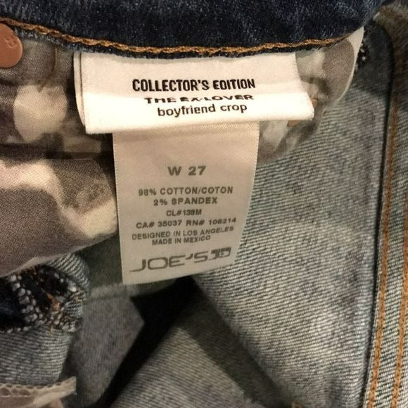 JOE’S Collector’s Edition The Ex-Lover Boyfriend Crop Jeans Size 27