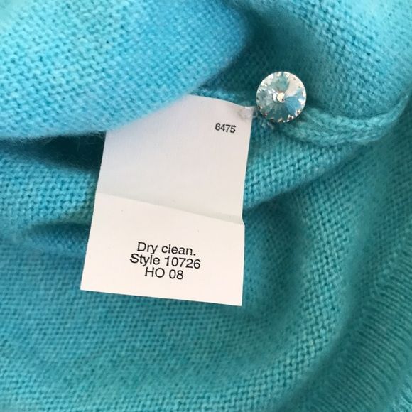 J. CREW Divina Blue Cashmere Sweater Size M