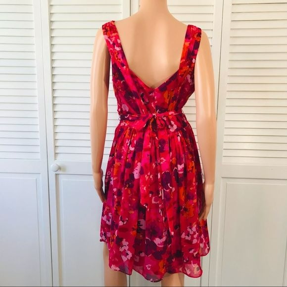 EXPRESS Pink Floral Sleeveless Dress Size 12