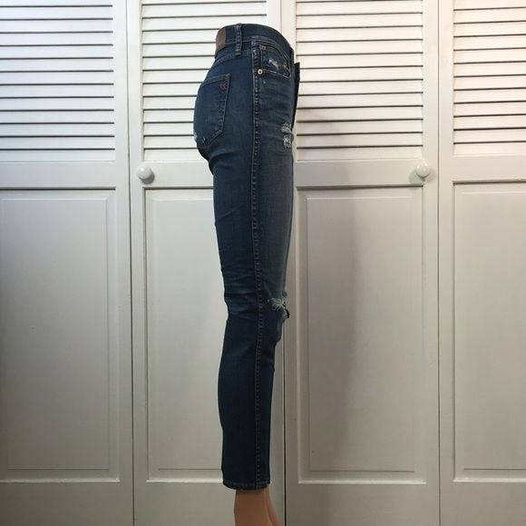 MADEWELL High Riser Skinny Skinny Distressed Jeans Size 26