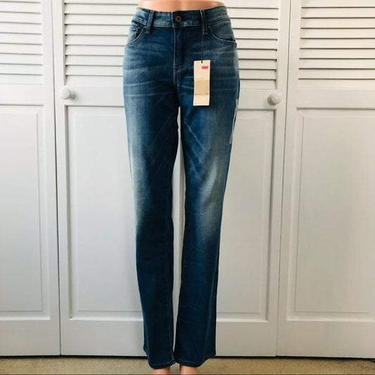 LEVI’S Blue Demi Curve Modern Rise Straight Jeans Size 30