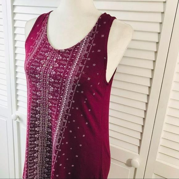 MAURICES Burgundy Sleeveless Top Size S