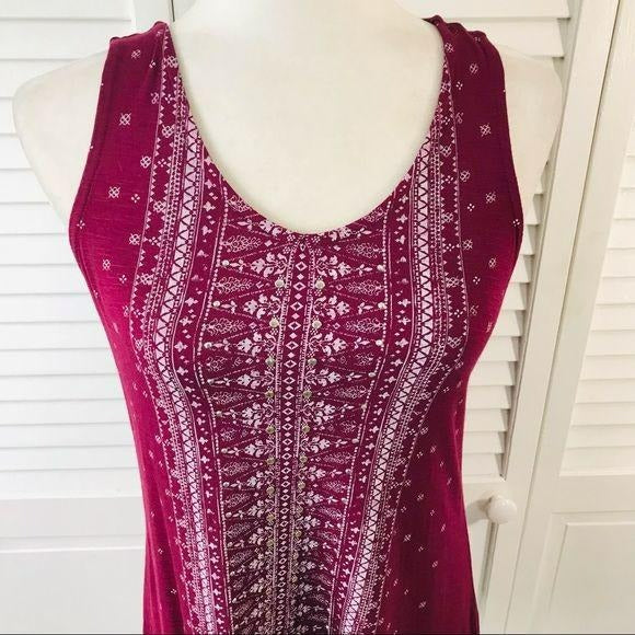 MAURICES Burgundy Sleeveless Top Size S