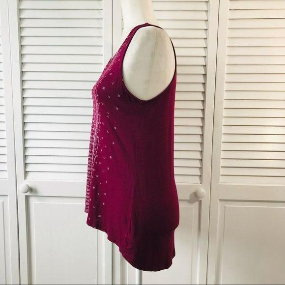 MAURICES Burgundy Sleeveless Top Size S