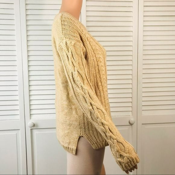 OLD NAVY Tan Knit Sweater Size M