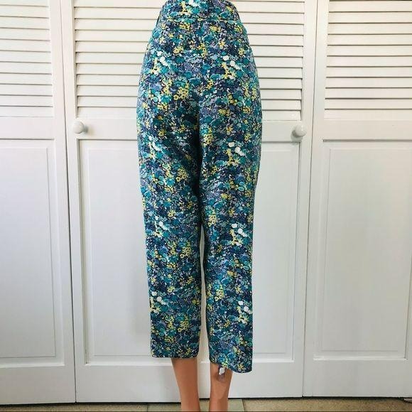 LOFT Floral Julie Capris Size 12