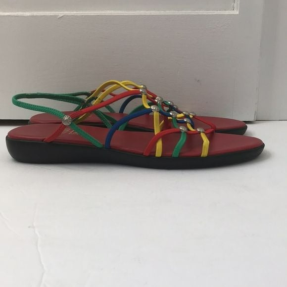 IMPO Vintage Stretch Multicolor Sandals Size 7M