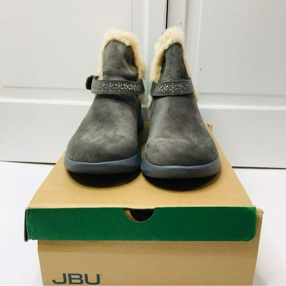 JAMBU Gray Ankle Boots Size 8