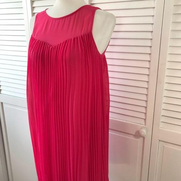 *NEW* MAEVE Pleated Pink Layered Dress Size 0
