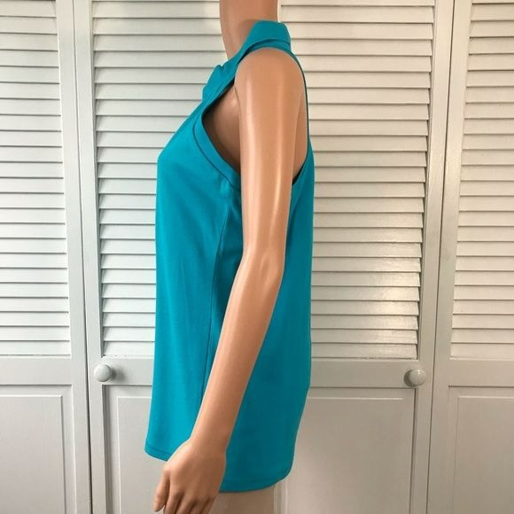 TEE SHOP Blue Sleeveless Shirt