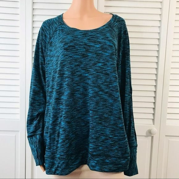 RBX Blue Black Long Sleeve Shirt Size 2X