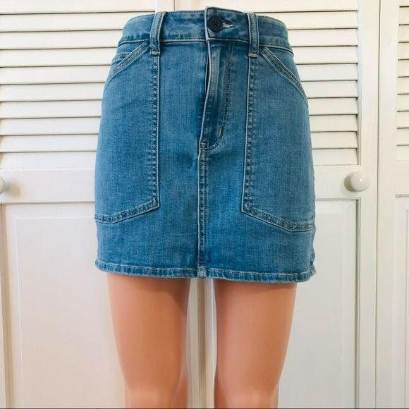 *NEW* AMERICAN EAGLE Blue Denim Skirt Size 8