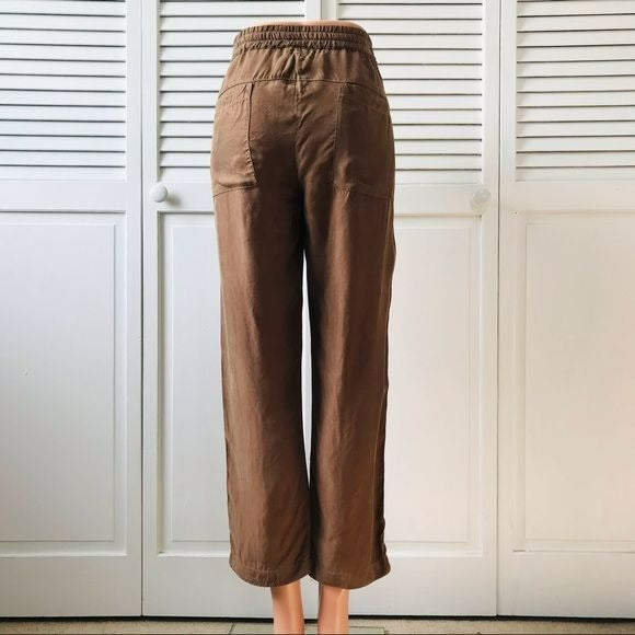 JOHNNY WAS Brown Lightweight Elastic Waist Olga Joggers Size S