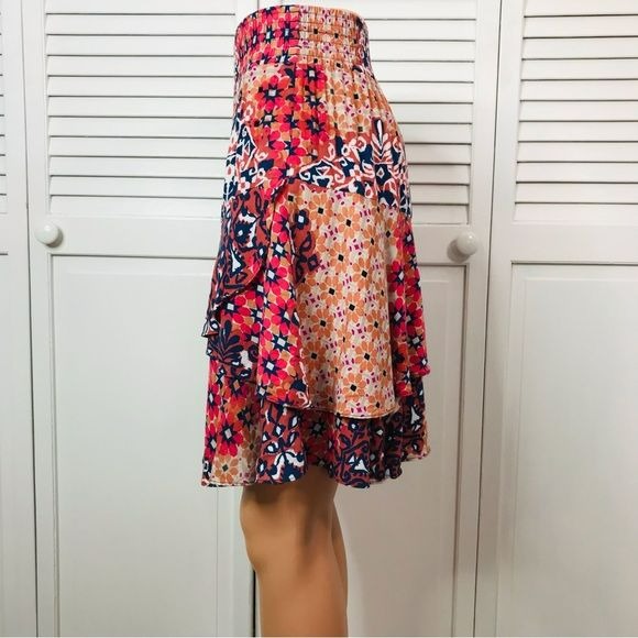 CABI Geometric Print Multicolor Skirt Size S