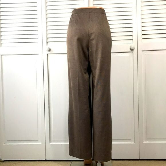 ST. JOHN Brown Wool Blend Pants Size 10