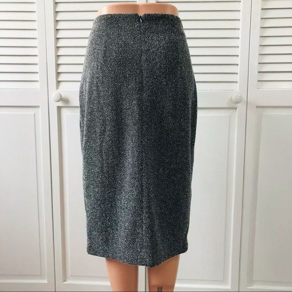 HALOGEN Gray Zipper Pencil Skirt Size 8