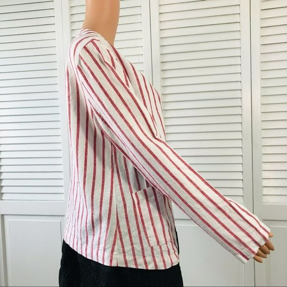 *NEW* SANCTUARY Enzyme Red Stripe Open Front Cardigan Size S