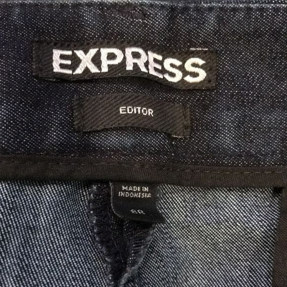 EXPRESS Dark Blue Editor Jeans Size 8R