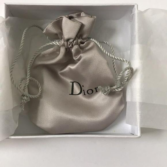 DIOR Silver Logo Letters Necklace