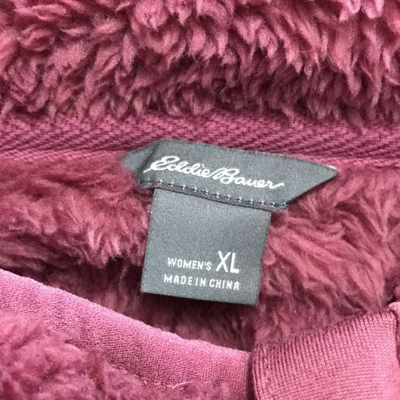 EDDIE BAUER Quest Plush Full-Zip Fleece Jacket Size Extra L