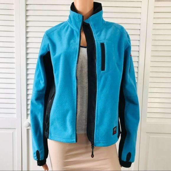 ICEWEAR Blue Black Zip Up Jacket Size M