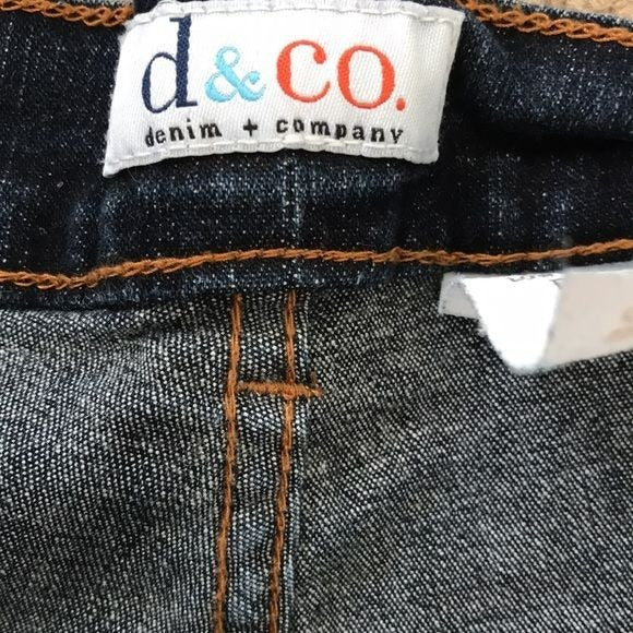 D & CO Dark Blue Elastic Waist Jeans Size P2X