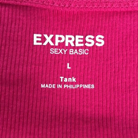 EXPRESS Hot Pink Sexy Basic Tank Top Size L