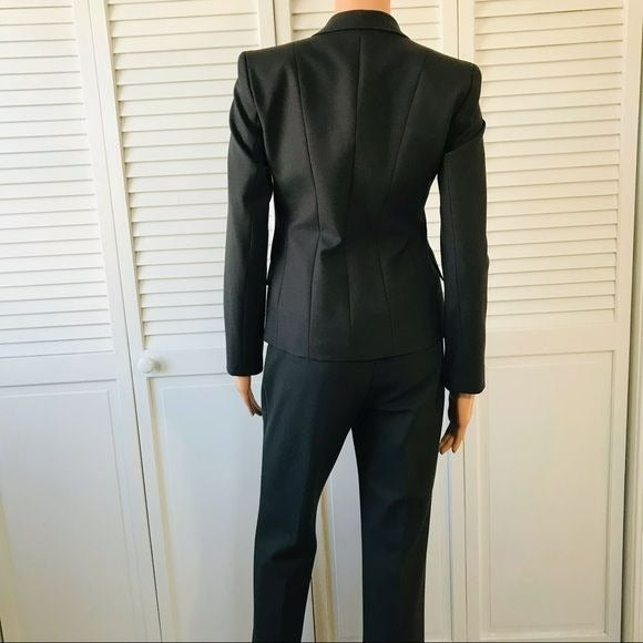 ANNE KLEIN Dark Gray Pant Suit Size 2P