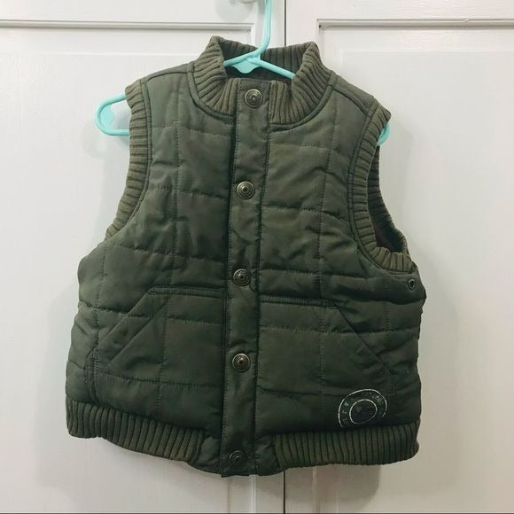 JANIE AND JACK Green Vest Size 2T