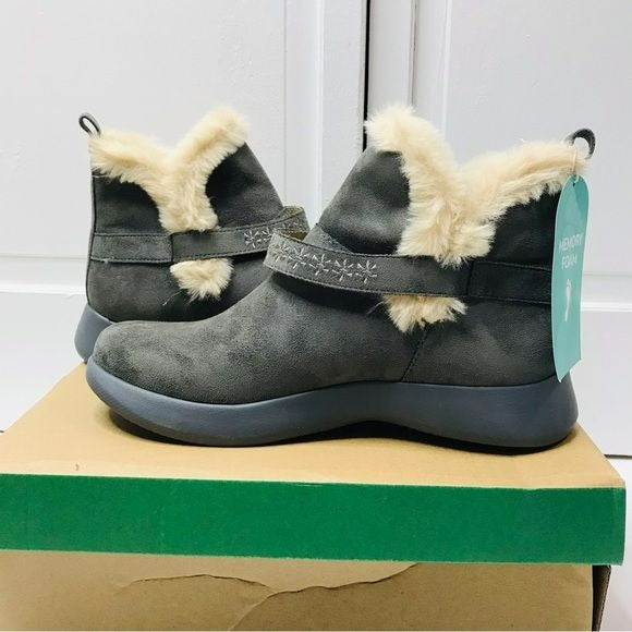 JAMBU Gray Ankle Boots Size 8