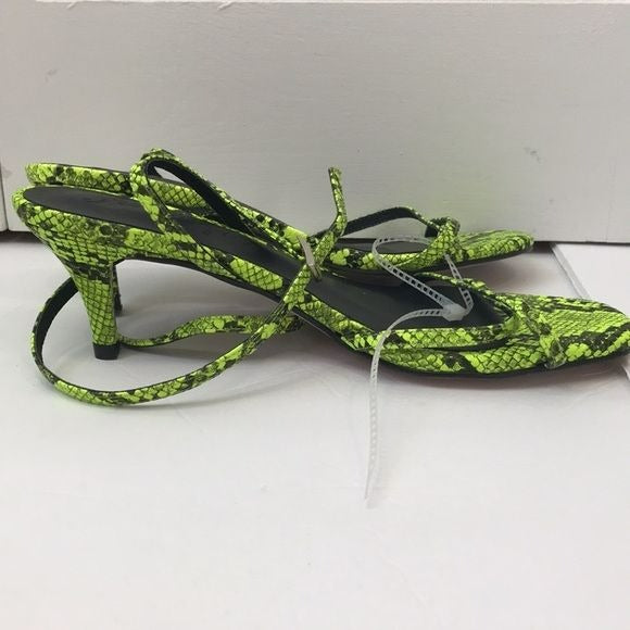 FREE PEOPLE Green Black Salina Strappy Heeled Sandals Size 36