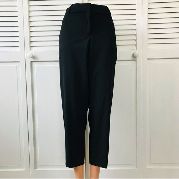 *NEW* APT. 9 Black Mid Rise Slim Straight Cropped Dress Pants