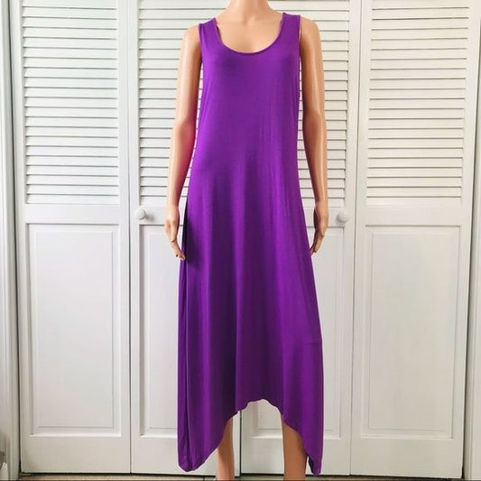 NEW YORK & COMPANY Purple Sleeveless Dress Size M *NEW*